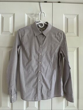 Banana Republic Non Iron Fitted Stretch Classic Button-Down Shirt - Size 6